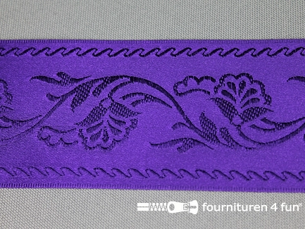Floral lint 48mm donker paars