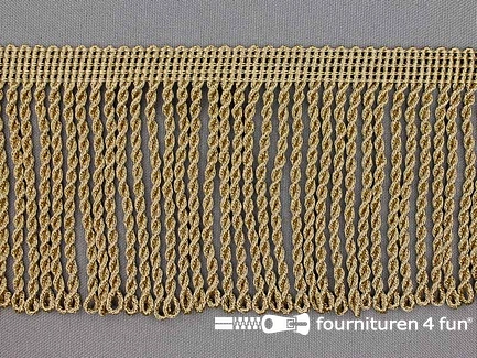 Viscose franje grof - 80mm - beige