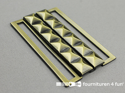 RESTANT Inhaakgesp 60mm geel brons - B-KEUZE
