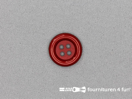 Clown knoop 23mm bordeaux rood