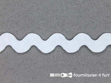 Zigzag band 11mm heel licht blauw