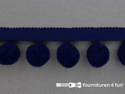Bolletjesband - 40mm - donker blauw