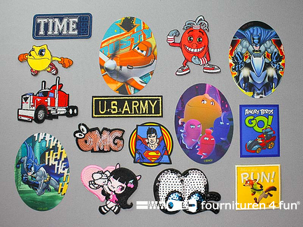 Collectie strijkapplicaties - 15 delige set - opstrijkbare patches