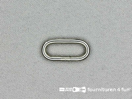 Schuifpassant - ovale ring - 20mm - roestvrij staal - heavy duty