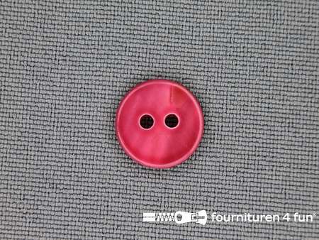 Parelmoer knoop 11mm barbie roze