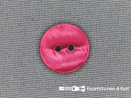 Parelmoer knoop 15mm barbie roze