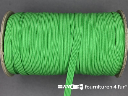 Rol 50 meter gekleurd elastiek - 6mm - gras groen