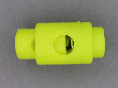 Koord stopper 25mm cilinder neon geel