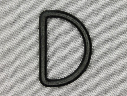 D-ring 40mm kunststof zwart