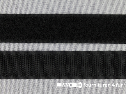 Klittenband 20mm zwart
