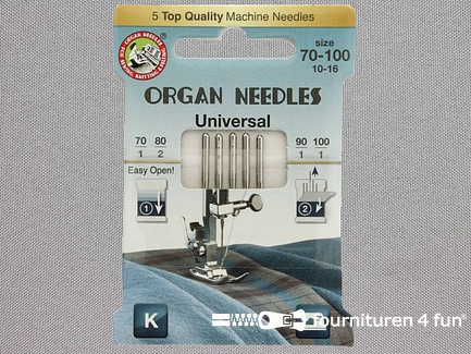 Organ Needles naaimachine naalden - Universeel 70-80-90-100