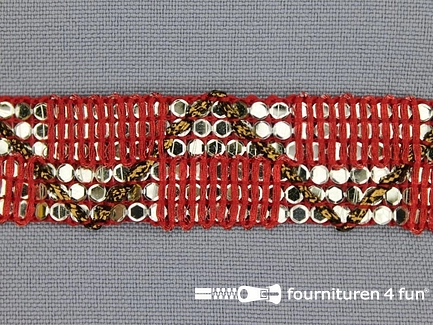 Rol 8 meter party band 20mm rood