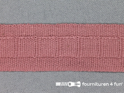 Plooiband - 25mm - antique roze