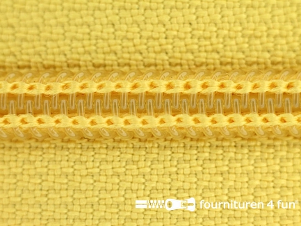 Deelbare spiraal rits nylon 5mm geel