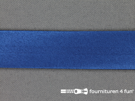 Satijnen biasband 18mm helder blauw