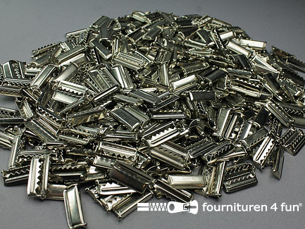 RESTPARTIJ - Ruim 400 stuks bretelversteller 25mm chroom - B-KEUZE