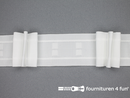 Plaatsen constante Ultieme Gordijnband 55mm - wit - 3-plooi kopen? Fournituren4fun®
