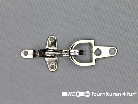 Koffer musketon 28mm chroom