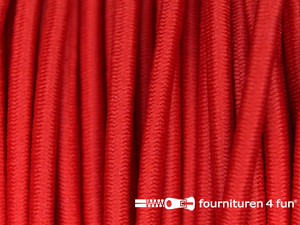 Rol 50 meter elastisch koord 3mm rood