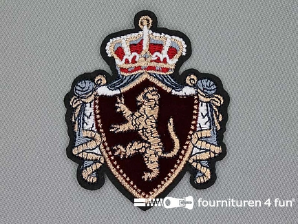 Applicatie ridder - wapen 81x68mm