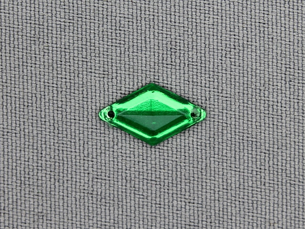 50 stuks Strass steen 9x15mm ruit gras groen