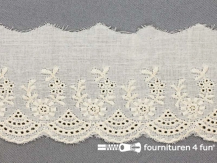 Broderie kant 63mm ecru