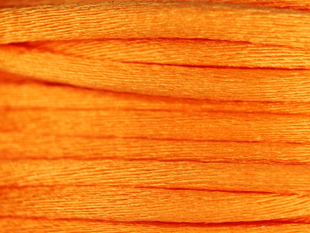 Glans koord 3mm oranje 25 meter