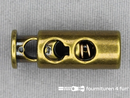 Koordstopper - 27mm - cilinder - brons