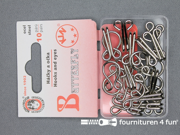 QUARKZMAN Haken en ogen om te naaien, 14 stuks, haken en ogen voor het naaien, gecoat polyester kleding, beha, rok, naaien (beige, lengte 23 mm), Beige, 23mm