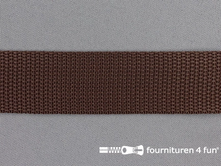 Rol 48 meter PP band - polypropyleen band - 30mm - bruin