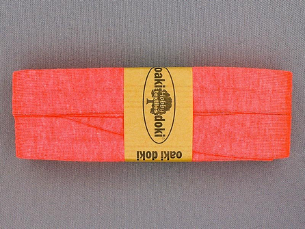 Oaki Doki Tricot biaisband - 20mm x 3 meter - neon roze (953)