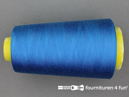 100% polyester Lockgaren 40/2 donker aqua blauw