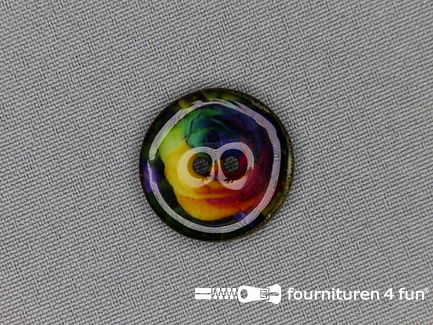 Kokos knoop 23mm regenboog