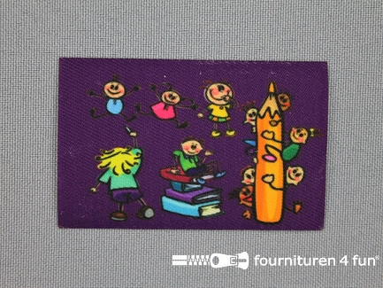 Kids applicatie 40x62mm school