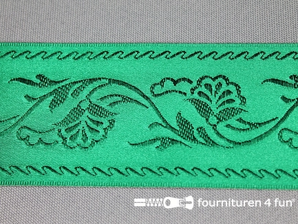 Floral lint 48mm emerald groen