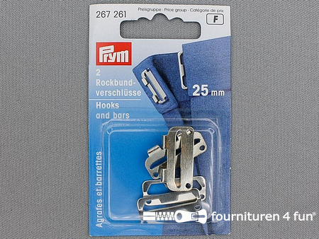 Prym rokhaken staal 25mm zilver - 267261