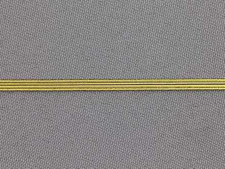 5 Meter gekleurd elastiek 3,5mm goud