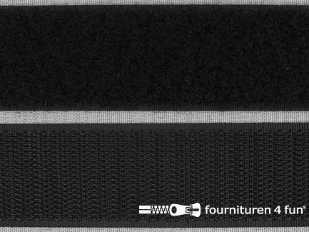 Klittenband 100mm zwart