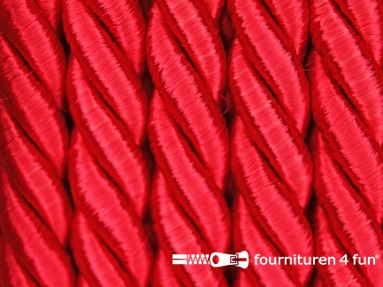 Viscose meubel koord - 8mm - rood