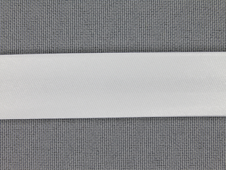 Satijnen biasband 18mm wit