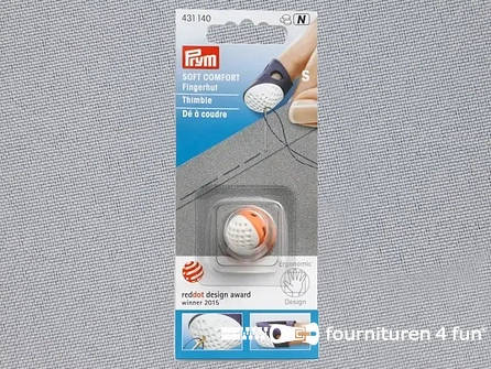 Prym ergonomics vingerhoed - S - oranje - 431135