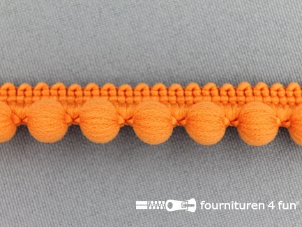 Bolletjesband - 15mm - oranje