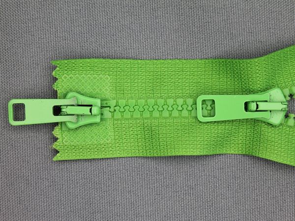 Deelbare bloktand rits met 2 schuivers 55 t/m 90cm