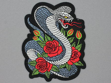 Applicatie 95x120mm slang rozen