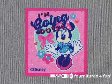 Mickey Mouse applicatie 60x55mm Minnie Mouse