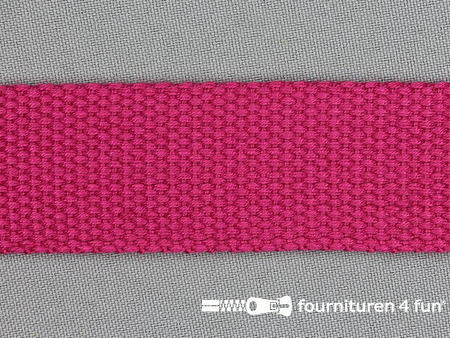 Koppelriem band - extra stevig tassenband - 32mm - fuchsia roze