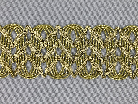 Kaart 25 meter goud band 37mm antique goud