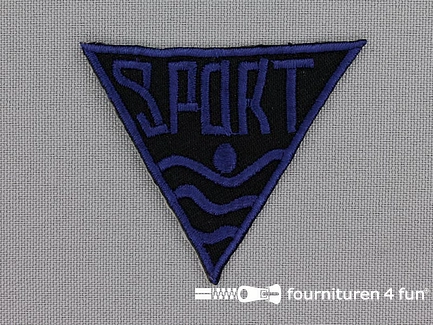 Applicatie 56x48mm 'Sport' marine blauw