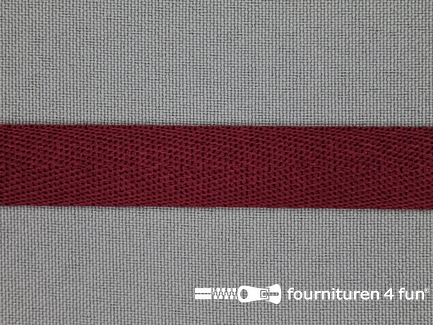 Kaart 50 meter nylon keperband - 14mm - bordeaux