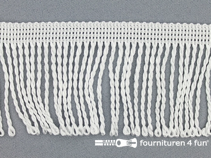 Nylon franje - 60mm - wit